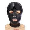 Cagoule simili cuir avec bandeau amovible - Fetish Tentation