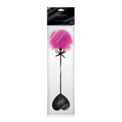 Tapette coeur avec pompon fuchsia - Sweet Caress
