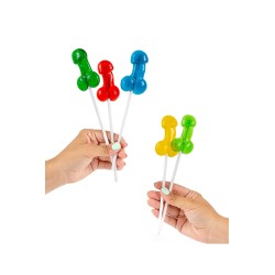 Sucette pénis daiquiri fraise avec alcool