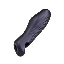 Gaine de pénis 3 en 1 Ryzer Black Plum - Man Wan