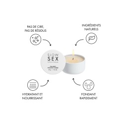 Bougie de massage Slow Sex 50g - Bijoux Indiscrets