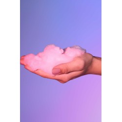 Mousse massage crépitante - barbe à papa