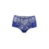 Tanga sexy bleu à laçage