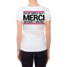 Tee-shirt  J&M blanc - spécial  femme