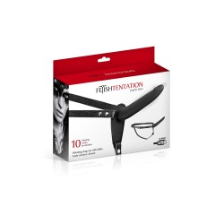 Gode ceinture noir vibrant Fetish Tentation