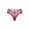 Tanga bordeaux dentelle - Paris Hollywood