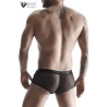 Boxer noir wetlook et mesh - Regnes