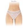Tanga blanc ouvert Ava - Fashion Secret