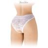 Tanga blanc ouvert Ava - Fashion Secret