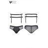 Porte-jarretelles et slip noir - Regnes