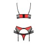 Ensemble à jarretelles Scarlet rouge - Passion