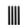 4 bougies SM noires Large - Ouch!