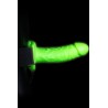Gode-ceinture creux phosphorescent  18cm - Ouch