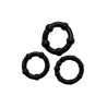 Set 3 Cockrings noir Babooom - Wooomy