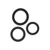 Set 3 cockrings silicone - Litolu