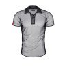 Polo en maille noire transparente - Regnes