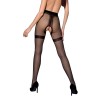 Collants ouverts TI020 20 deniers - noir