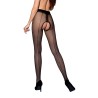 Collants ouverts couture TI022 - noir
