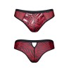 Slip type brésilien zébré rouge et noir - Regnes