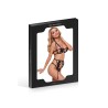 Ensemble ouvert soutien-gorge string et porte-jaretelles