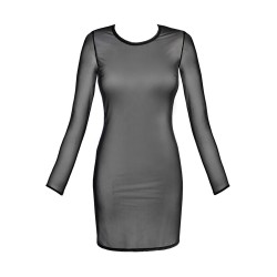 Robe tulle noir V-10639 - Axami