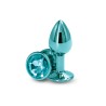 Plug bijou aluminium chromé vert S