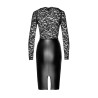 Robe Euphoria F295 wetlook et dentelle