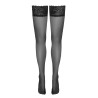 Bas autofixants noir Hold up - Cotelli Legwear