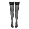 Bas autofixants noir Hold up 2 - Cotelli Legwear