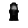 Top zippé Glam F324 vinyle et wetlook