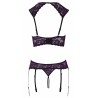 Ensemble lingerie ouverte violet - Cotelli Lingerie