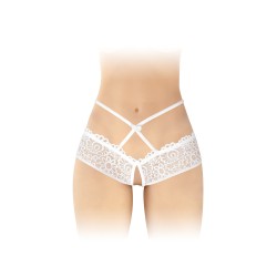 Culotte ouverte blanche Celia - Fashion Secret
